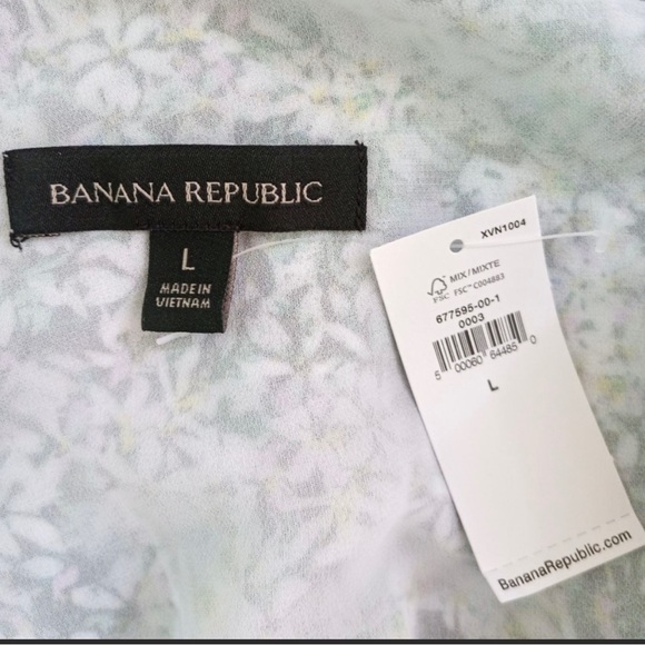 Banana Republic floral wrap botice tiered sleeveless maxi dress - Picture 6 of 7